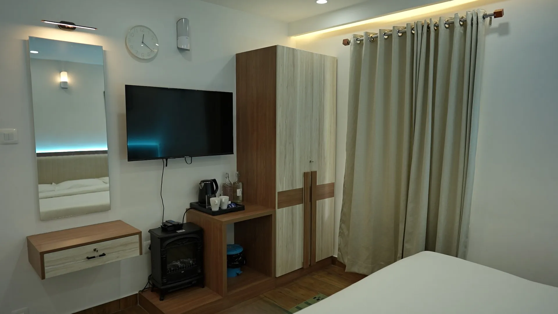 Resort farmhouse surrounded by lush gardens