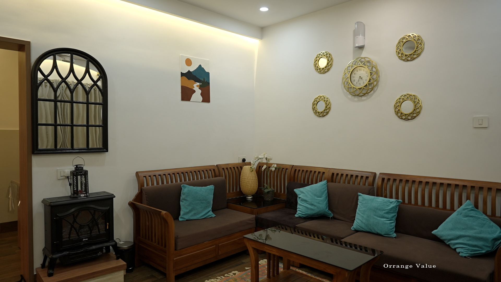 Comfortable resort rooms with valley views